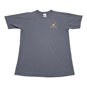 Vintage 90s Anvil Aspen Colorado Faded Gray Single Stitch Shirt Men's Large